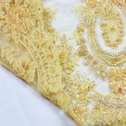 Dekoracja ślubna Frezowanie Koronkowe wykończenie Ciężkie, ręcznie robione, kolorowe hafty